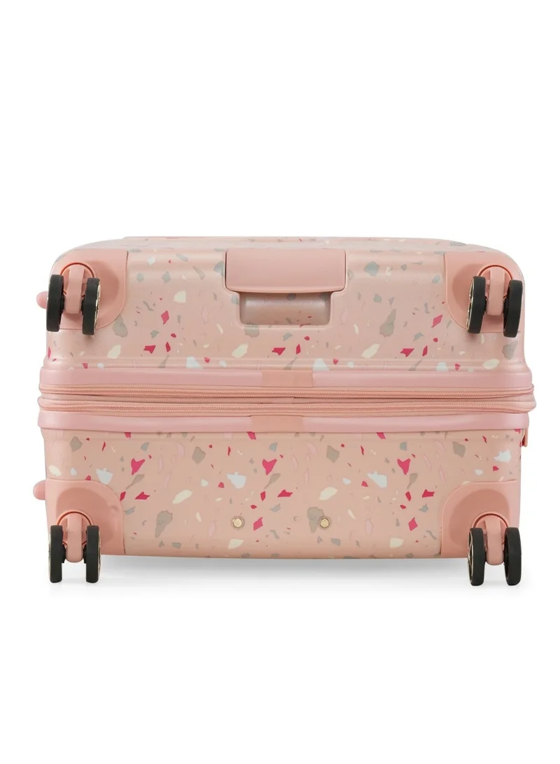 CALVIN KLEIN TERRAZZO ISLAND HS Hardside Spinner Luggage On Wheels, Ultra Lightweight ABS, 4 Double Wheels