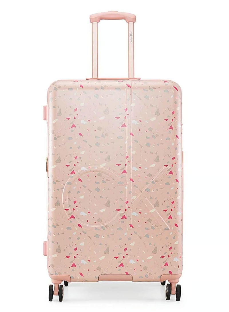 CALVIN KLEIN TERRAZZO ISLAND HS Hardside Spinner Luggage On Wheels, Ultra Lightweight ABS, 4 Double Wheels - Image 1