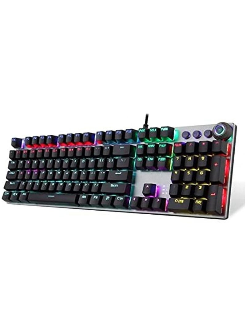 Multicolor USB Wired Mechanical Gaming Keyboard – Model F2058 