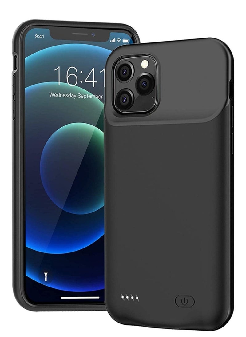 IAF Battery Case for iPhone 14 Pro Max, 4500mAh Rechargeable Portable Charging Case for iPhone 14 Pro Max (6.7 inch) Extended Battery Pack Protective Charger Case (Black) - Image 1