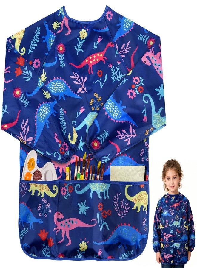 IKAYAS Kids Art Smock, Smocks for Waterproof Long Sleeve Art Smocks for Kids 3-5 (1, ZFKL) - Image 1