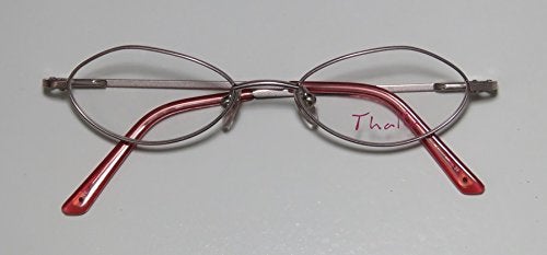 THALIA SODI نظارات ثاليا زيا للأطفال/الأولاد/الفتيات بشكل عين القط مع إطار كامل ومفصلات زنبركية عصرية (46-16-125، خوخي) - Image 2