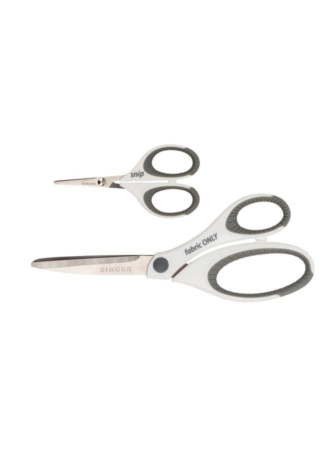 SINGER 07175 Sewing and Detail Scissors Set with Comfort Grip - Image 1