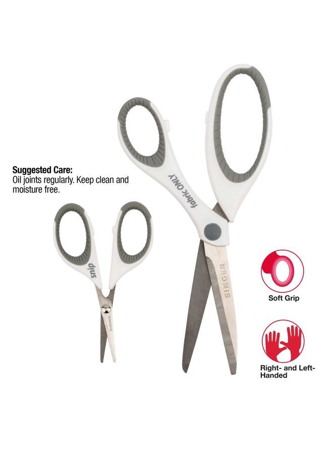 SINGER 07175 Sewing and Detail Scissors Set with Comfort Grip - Image 3