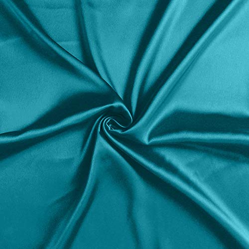 Oussum Satin Silk Pillowcase Cover Soft and Comfortable Hair & Skin Envelop Closure Home Decor Single Pcs with Free Scrunchie (Corsair Blue, Standard Size(20"x26") - Image 5