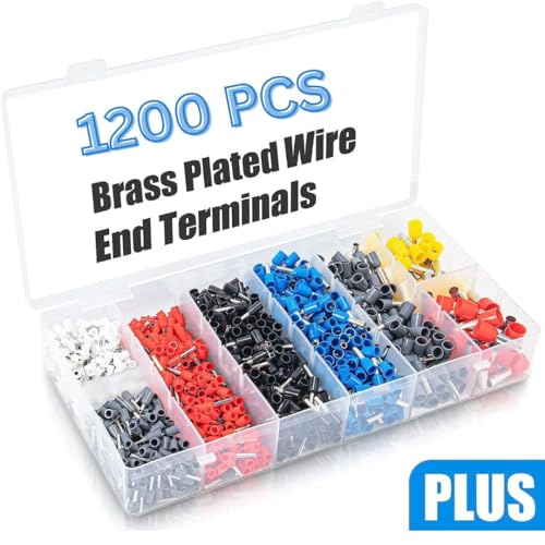 COOLCOLD Tool Kit, Ferrule Crimping Tool Kit, with 1200PCS Wire End Ferrules & Crimper Plier, Self-adjustable Ratchet Tool Set for AWG 23-7 Electrical Wire Connectors, 0.25-10mm² (Farrule Kit) - Image 2