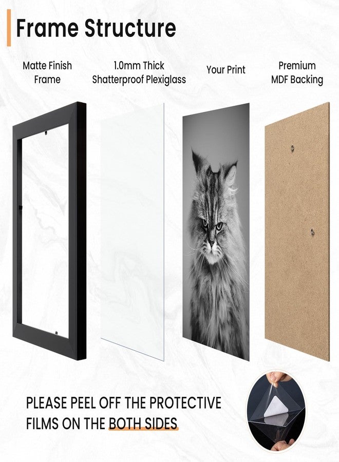 Venusmiles 15 Pack Picture Frames Collage Wall Decor, Gallery Frame Set for Wall Mounting or Tabletop Display, Multi Sizes Including 3pcs 8x10, 6pcs 5x7, 6pcs 4x6, Black - Image 5
