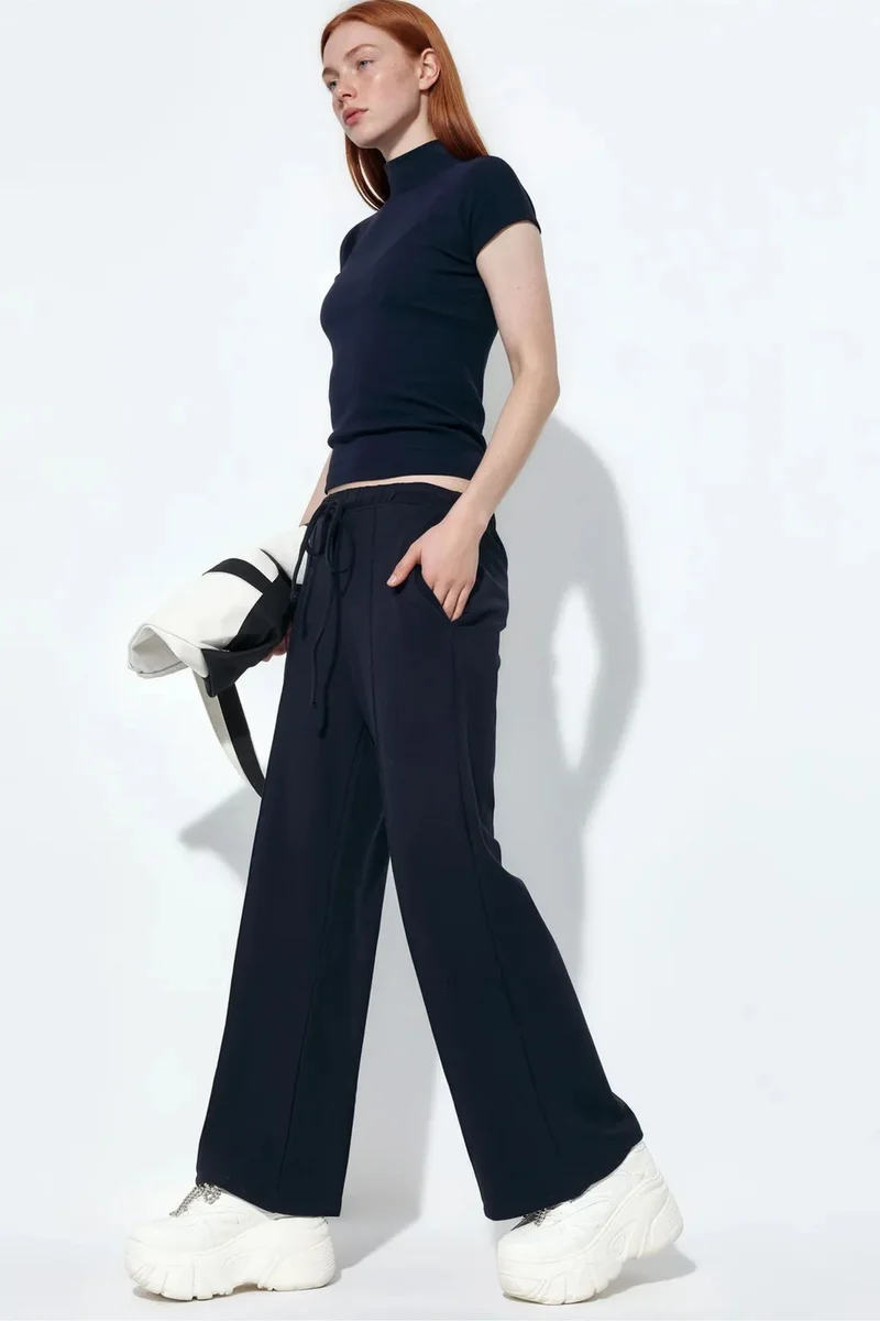 BUSEM Women’s Flare-leg Jersey Joggers