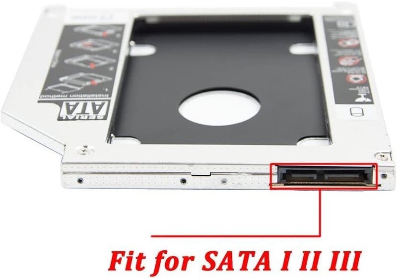 JK Vision Caddy for SSD & HDD for Optical Bay 2nd Hard Drive Caddy, Caddy 9.5mm for Laptop - Image 4