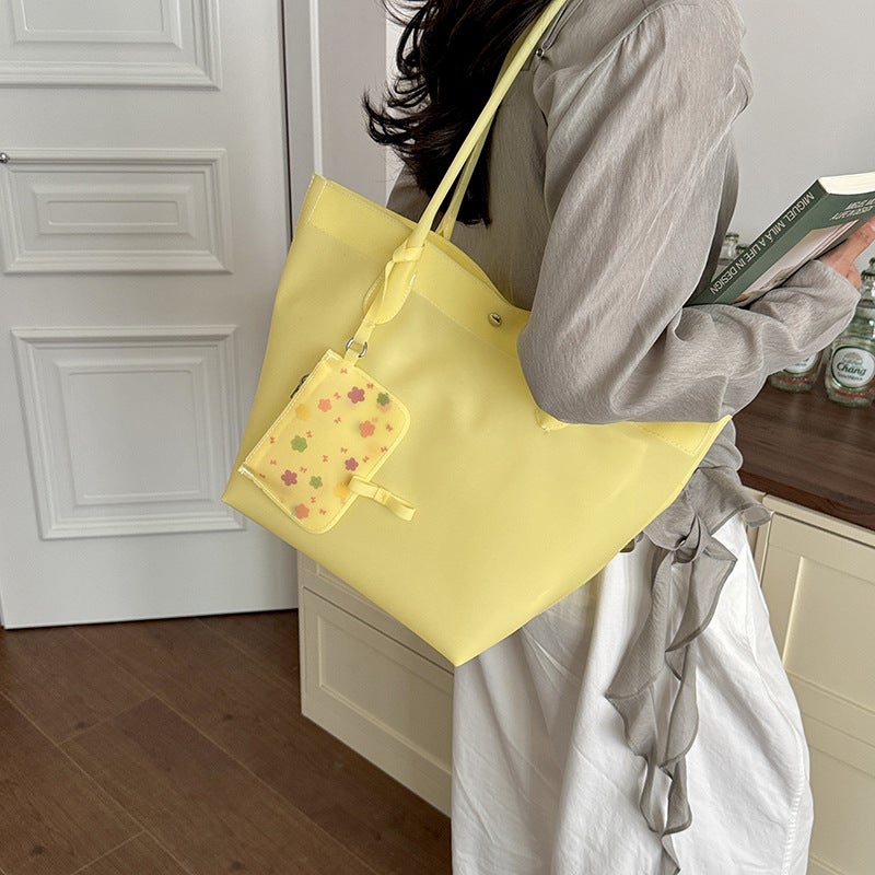 Women's Jelly Tote Bag 2026 New Korean Style Large Capacity Shoulder Bag - Image 2