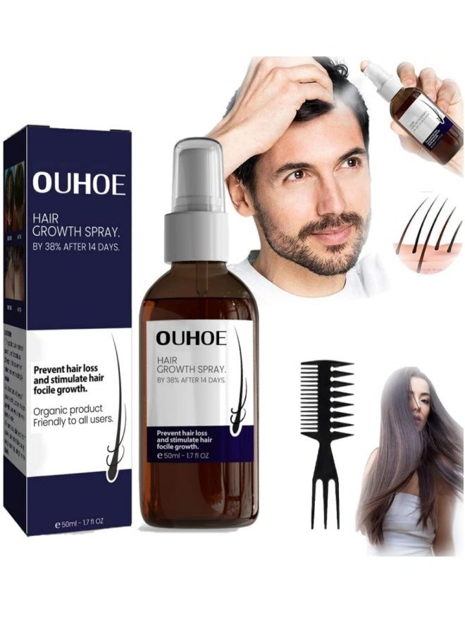 EELHOE - Tian Organic Nourishing Hair Care Regenerating Oil Spray Anti Hair Loss Treatment Hair Growth Essence Suitable for Men and Women - Image 1