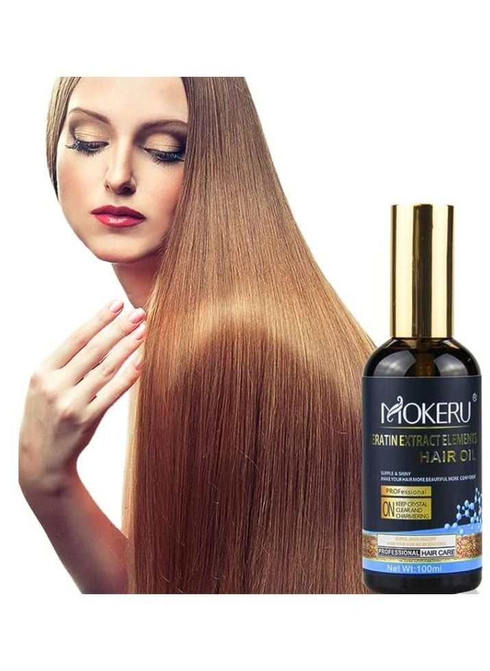 Mokeru 100ml Keratin Hair Oil for Ultimate Nourishment
