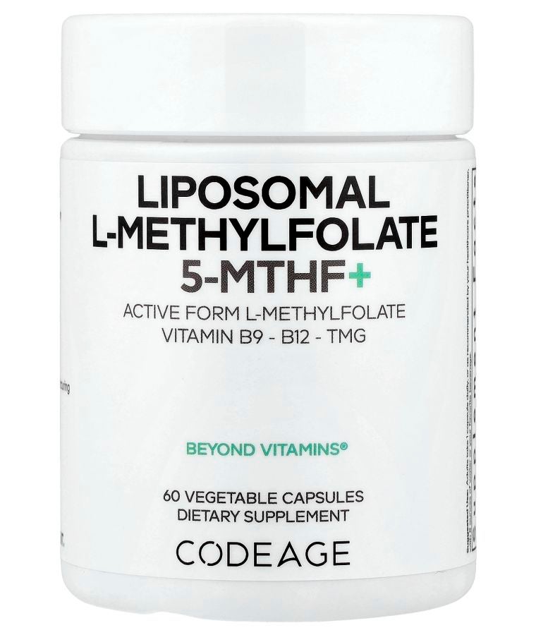 Codeage Liposomal L-Methylfolate 5-MTHF+ 60 Vegetable Capsules