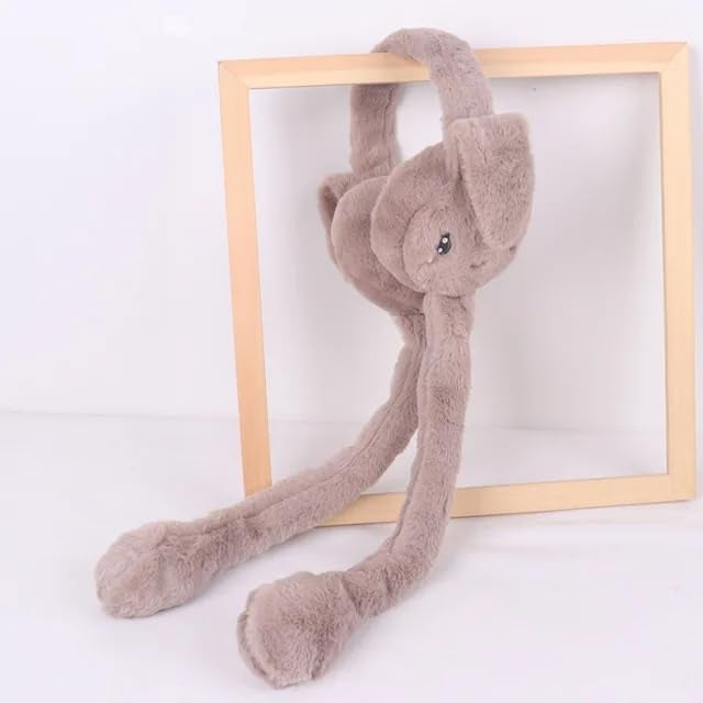 RR DESIGN Earmuffs Cute Plush Animal Ear Warmers for Women & Girls | Fluffy Furry Ear Muffs for Winter | Fluffy Furry Ear Muffs | Adorable Bunny Fluffy Ear Warmers (Brown) - Image 3