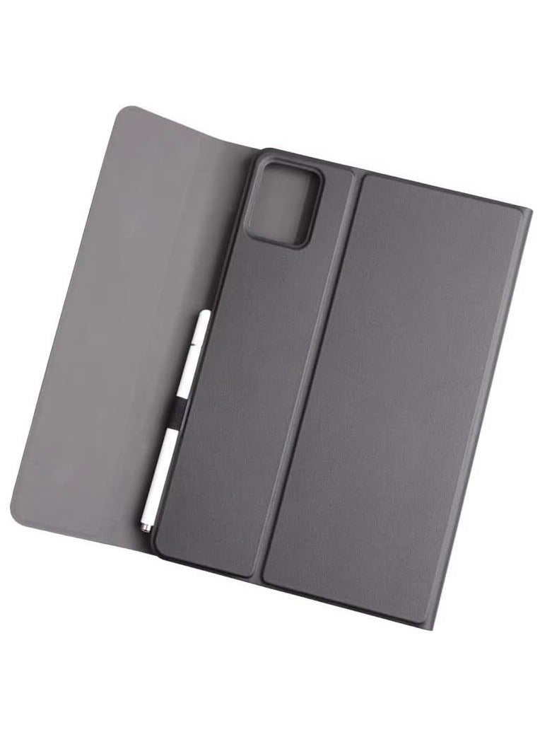لوحة مفاتيح تعمل بالبلوتوث ومزودة بشاشة تعمل باللمس، متوافقة مع Lenovo Tab M11 بحجم 11 بوصة (نموذجا TB-330FU/TB-331FC). تحتوي هذه الحافظة على حامل قلم وتوفر حماية لجهاز التابلت Tab M11. - Image 4