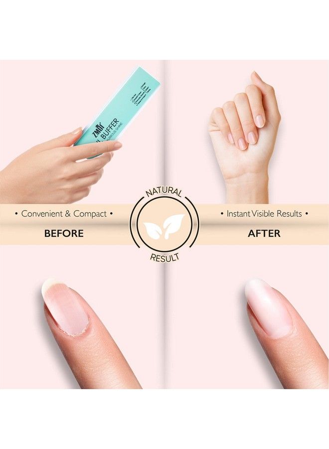 ZMOI Pro Nail Buffer 2 Pack Luxurious Shine Korean 4Way Nail Buffing Block Natural Shine Nails Manicurepedicure Tools For Home And Salon - Image 5