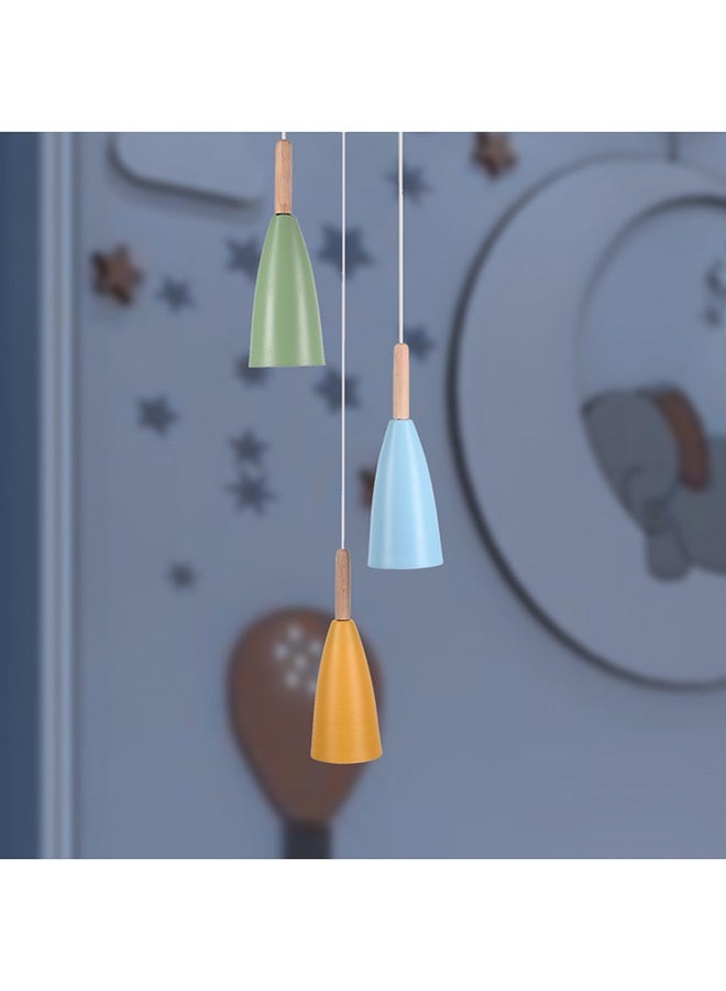 El Rawda Lighting Rocket Triple Ceiling Lamp | modern decorative LED E27 pendant light ceiling lamp hanging | suitable for any room | Color: Multicolor | Size: 70x26 cm