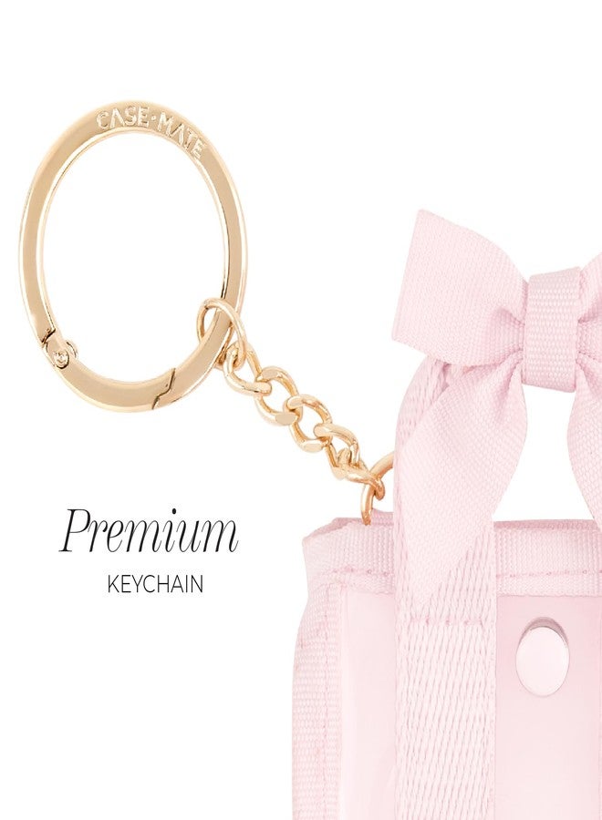 كايس مايت تعليقة/سلسلة مفاتيح كيس-ميت تيني توت - للحقائب الكبيرة، حقائب اليد، حقائب الظهر، المفاتيح - إكسسوارات لابوبو اللطيفة - تعليقة صغيرة للمحفظة النسائية مع قطع معدنية فاخرة - فيونكة وردية باليه - Image 5