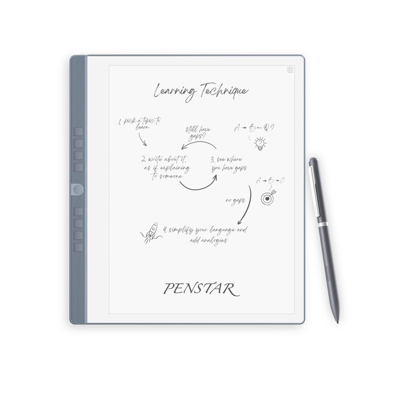 Penstar eNote 2 The Whitest Paper Tablet 103 300 PPI PenOnly Screen EInk Writing Tablet Digital Notebook Includes Folio Cover Two B5 Pens - Image 2