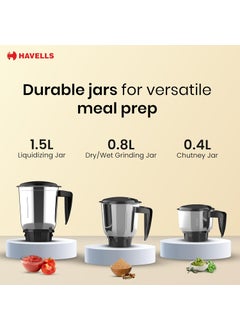 Havells Havells Mixwell - N 500W 3 Jar Mixer Grinder  - Image 4