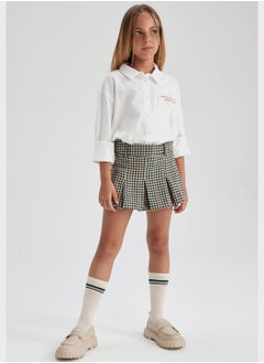 DeFacto Kids Checks Woven Midi Skirt  - Image 3