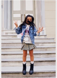 DeFacto Kids Checks Woven Midi Skirt  - Image 4