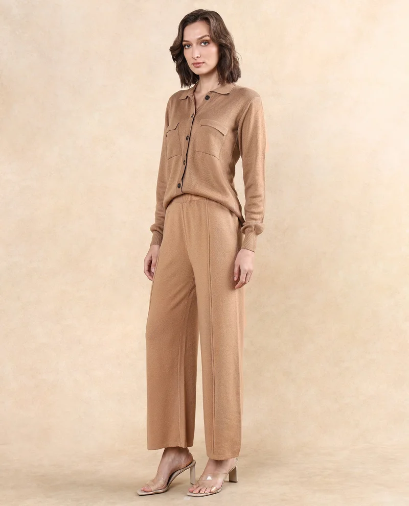 ريريزم Women's Oversized Fit Plain Trouser