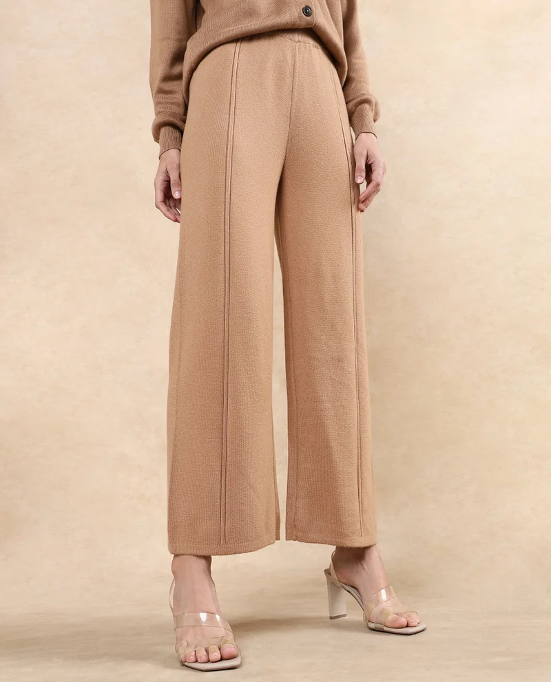 Rareism Women's Oversized Fit Plain Trouser