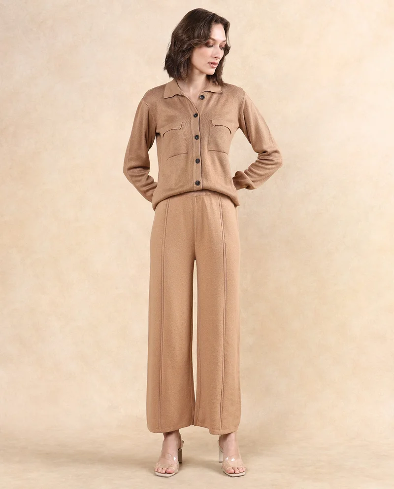 Rareism Women's Oversized Fit Plain Trouser