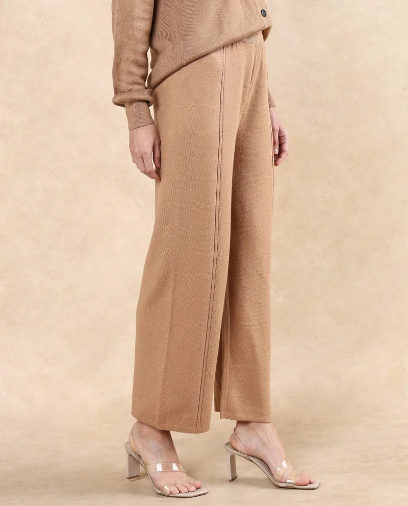 Rareism Women's Oversized Fit Plain Trouser
