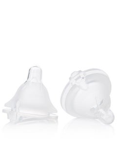 evenflo Evenflo Feeding Balance Plus Wide Neck Nipples for The Balance Plus Wide Neck Baby Bottles - Helps Reduce Colic - Fast Flow/X-Cut, 8 Months and Up (Pack of 2)  - Image 1