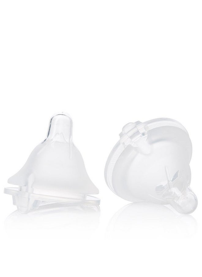 evenflo - Evenflo Feeding Balance Plus Wide Neck Nipples for The Balance Plus Wide Neck Baby Bottles - Helps Reduce Colic - Fast Flow/X-Cut, 8 Months and Up (Pack of 2) - Image 1