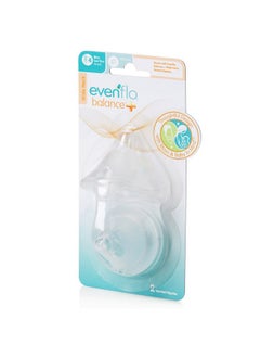 evenflo Evenflo Feeding Balance Plus Wide Neck Nipples for The Balance Plus Wide Neck Baby Bottles - Helps Reduce Colic - Fast Flow/X-Cut, 8 Months and Up (Pack of 2)  - Image 2