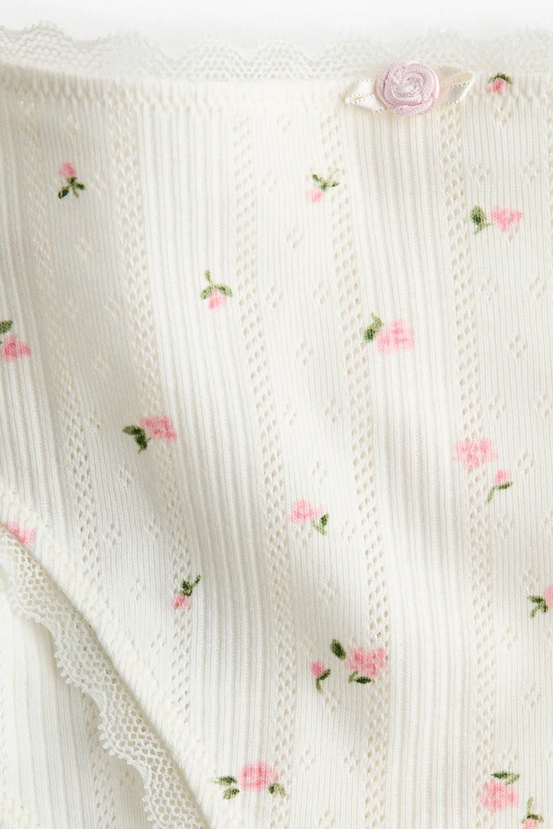 H&M 2-pack pointelle thong briefs