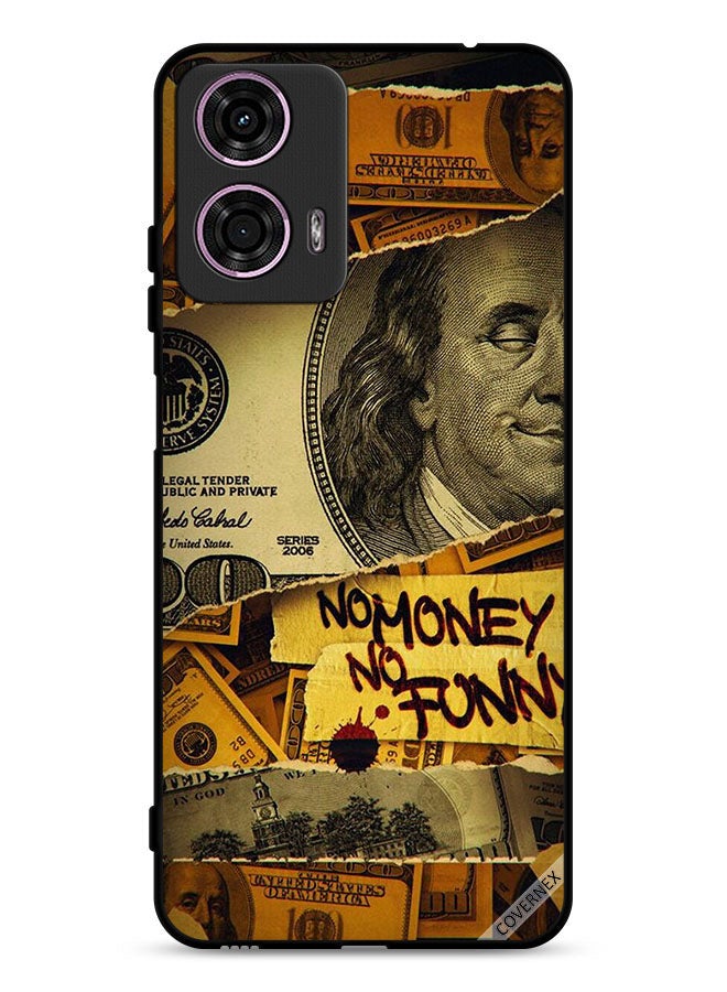 Covernex Motorola Moto G24 4G Protective Case Cover Money No Funny  - Image 1