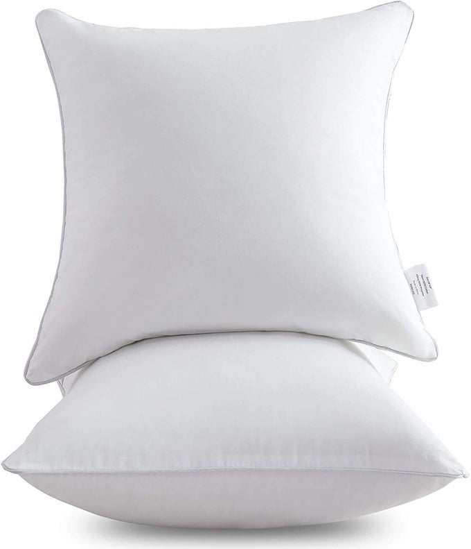 26 X 26 THROW PILLOW INSERTS SET OF 2 WITH 100 COTTON COVER 26 INCH SQUARE DECORATIVE SOFA PILLOWS FOR SOFA COUCH BED AND HOME DECOR