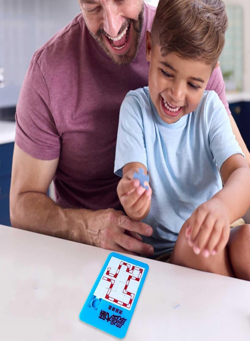 GGOOT Slide Game Puzzle,Pocket-Sized 16 Klotski Puzzle For Brainstorm - Pocket-Sized Klotski Puzzle Slide Number Puzzle Brain Training Jigsaw Intelligence Toy For Teacher Awards - Image 2