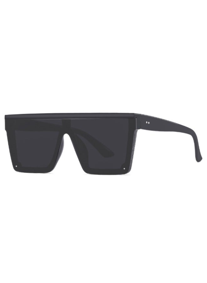 Square Polarized Sunglasses - UV400 Fashion Big Frame Flat Top Sun Glasses - Image 1