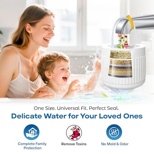 IAMZAY 17-STAGE Bath Filter for Tub with Premium Design & Leak-Proof, 7000-Gallon Long-Life Cartridge with Vitamins C & E + Essential Minerals Removes Chlorine and Softens Hair, Skin & Nails | Patent Pending - Image 3