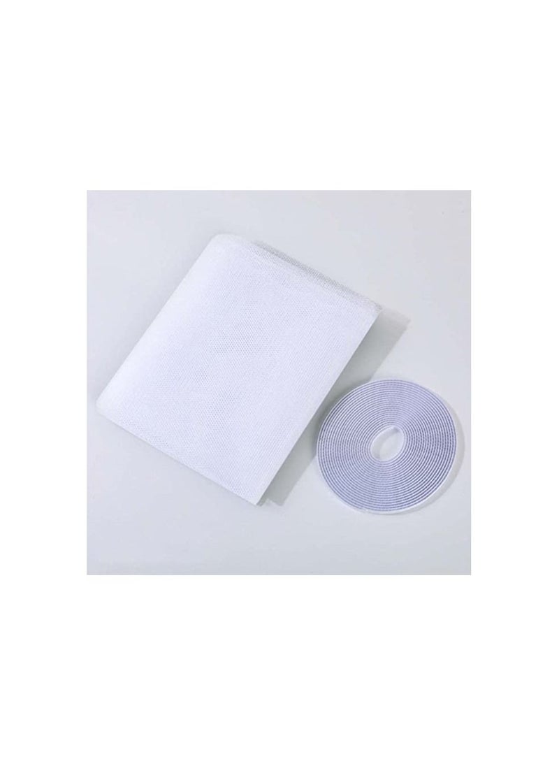 Generic - 3Pcs Window Screen Net Mosquito Fly Mesh Net Window Screen Mesh Insect Netting with 3 Rolls Self Adhesive Tapes 2m*1.5m - Image 1