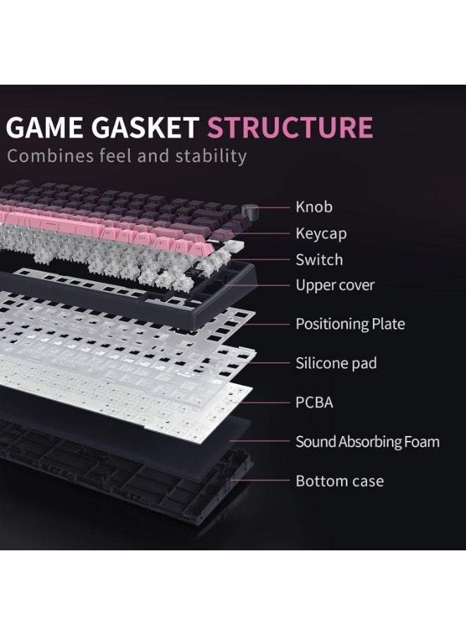 سكايلونج لوحة مفاتيح ألعاب مغناطيسية GK75 HE RGB - مفتاح مغناطيسي قابل للتبديل السريع بتأثير هول - استطلاع 8000 هرتز - معدل تشغيل سريع 0.01 مم - Image 3