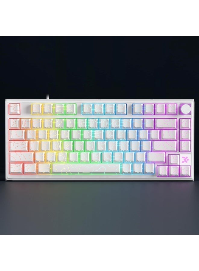 سكايلونج لوحة مفاتيح ألعاب مغناطيسية GK75 HE RGB - مفتاح مغناطيسي قابل للتبديل السريع بتأثير هول - استطلاع 8000 هرتز - معدل تشغيل سريع 0.01 مم - Image 4