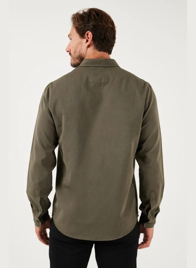 Buratti  Buratti Stretch Cotton Regular Fit Shirt Men's SHIRT CF25W128861 for Men | Best Price UAE