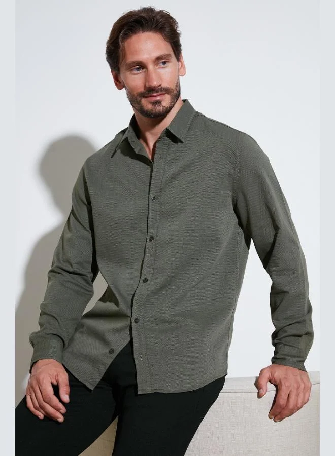 Buratti  Buratti Stretch Cotton Regular Fit Shirt Men's SHIRT CF25W128861 for Men | Best Price UAE