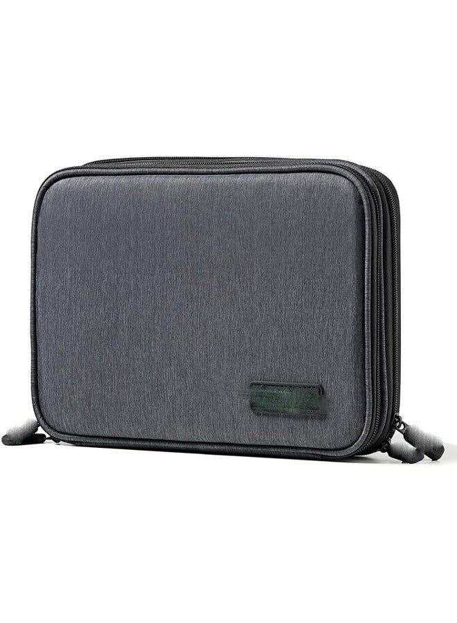 General Electronic Organizer, Double Layer Travel Gadget Bag compatible for USB Cable, SD Card, Hard Drive, Power Bank, Digital Camera, iPad Mini/Nintendo Swith Console  - Image 1