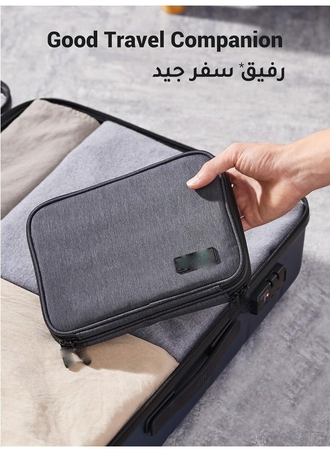 General Electronic Organizer, Double Layer Travel Gadget Bag compatible for USB Cable, SD Card, Hard Drive, Power Bank, Digital Camera, iPad Mini/Nintendo Swith Console  - Image 5