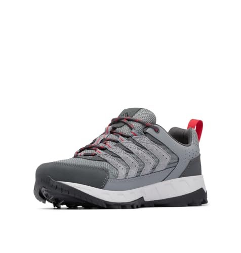 Columbia Men's Strata Trail Low, Titanium Grey Steel/Mountain Red, 9.5 - Image 2