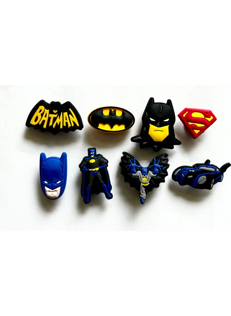 Marimari 7 Pieces Crocs Slipper Ornaments Set with Batman Figure is an Imported Product