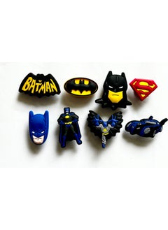 Marimari 7 Pieces Crocs Slipper Ornaments Set with Batman Figure is an Imported Product  - Image 1