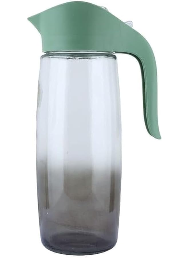 السيف غاليري إبريق جاك البلاستيكي الشفاف بمقبض أخضر فاتح